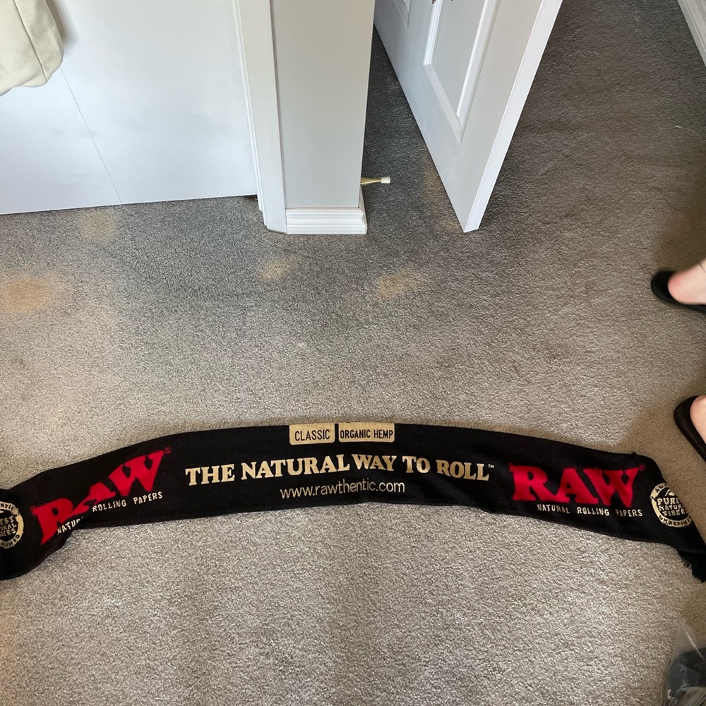 RAW Black and Red Men's Scarf